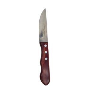 Steak knife, restaurant quality, cherry wood, stainless, made in Brazil